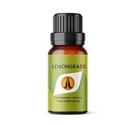 Lemongrass Essential Oil, 10ml | Essential Oils Fragrance for Diffuser for Home, Candle Making, Wax Melts, Cleaning, humidifier | Pure, Natural, Vegan, Made in UK