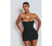 LEMONLUNAR Women's The Inara Bandage Corset Top Deep Green | Size: Medium LEMONLUNAR Green M