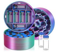 LemonRoad 3ml Vial Storage Inserts for 32oz Food Jar Peptide Case Insert Holds 48 Vials, 3 Piece Organizer Kit for Wellness, Travel, or Fridge Use (Gradient,1 Set)