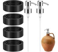 LemonRoad 4 Pcs Threading Tool and Dispenser Set Thread Cutter for Pottery with Clay Threading Pottery Tools for Soap Dispenser Ceramics Uniform Threads (Black)