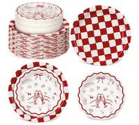 LemonRoad 48 Pcs That's Amore Plates Bridal Shower Decoration Paper Plates | Thats Amore Party Decorations Women Wedding Bachelorette Engagement Party Disposable Plates Tableware Set Supplies