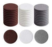 LemonRoad 5" Non Scratch Polishing Pad Hook & Loop Woven Discs, Non-Abrasive Finishing Pads, Buff & Polish Finished Surface, Wood Oil & Wax Application Conditioning Discs(White, Red, Gray, 15 Pcs)