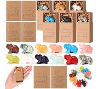 LemonRoad 6 Sets Friendship Elephant Gifts for Women, Crystal Elephant Decor with Story Box for Best Friend Bestie Sisters Birthday Gifts Sisterhood Ornament Special Bond Decor