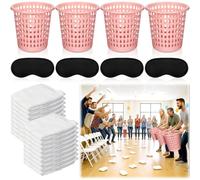 LemonRoad Funny Baby Shower Diaper Games Activities Kits Toss The Diaper in The Pail Hilarious Gender Reveal Games Prizes Accessories for Boys Girls Women Men