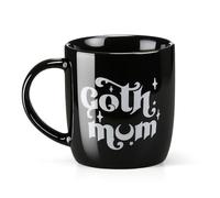 LemonRoad Gothic Mom Mug Halloween Goth Ceramic Coffee Cup Funny Mom Mug Goth Lovers Witchy Spooky Gifts for Women Mommy Christmas Mother's Day Birthday Novelty Decoration