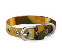 Lemons and Oranges Pet Collar Oxford Adjustable Safety Dog Collars Cute Outdoor Training Pet Collars Easy Clean Floral Print Puppy Collar for City Pet Owners