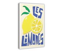 Lemons Graphic Illustration, Modern Citrus Fruit Wall Art Print Canvas Poster Wall Art Decor Print Picture Paintings for Living Room Bedroom Decoration 08x12inch(20x30cm)