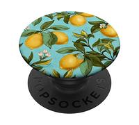 Lemons Lemon Blossoms Citrus Fruit Summer Gardencore Pattern PopSockets Adhesive PopGrip