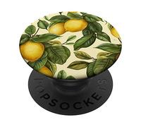 Lemons Lemon Blossoms Citrus Fruit Summer Gardencore Pattern PopSockets Adhesive PopGrip