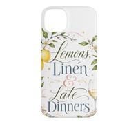 Lemons Linen and Late Dinners Italian Summer Amalfi Coast Case for iPhone 14 Plus