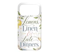 Lemons Linen and Late Dinners Italian Summer Amalfi Coast Case for iPhone 17 Pro Max