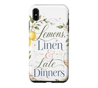 Lemons Linen and Late Dinners Italian Summer Amalfi Coast Case for iPhone XS Max