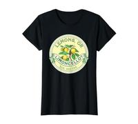 Lemons or Limoncello? You Decide. Optimist/Pessimist Value Graphic T-Shirt, Women, Black, M
