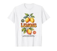 Lemons Picked At Peak Brightness Fresh Vintage Farmer Retro T-Shirt