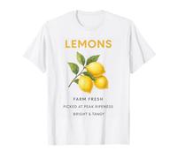 Lemons Picked At Peak Brightness Fresh Vintage Farmer Retro T-Shirt