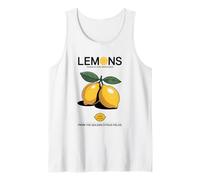 Lemons Picked At Peak Brightness Fresh Vintage Farmer Retro Tank Top