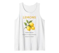 Lemons Picked At Peak Brightness Fresh Vintage Farmer Retro Tank Top