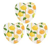 Lemons Stripes Background Hanging Car Air Fresheners 3Pcs Aromatherapy Tablets Automotive Fragrance Scented Card Decor Love form