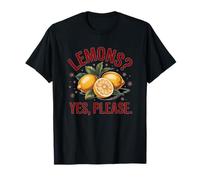 Lemons Yes Please Fruit Citrus Fresh Lover Summer T-Shirt