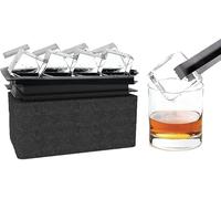 LEMONSODA Crystal Clear Ice Cube Maker Tray - Makes 8 2" Square Ice Cubes Mold for Whiskey, Scotch, and Cocktails - Premium Packaging