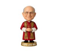 LEMONSODA Pope Leo XIV Bobblehead - 7 Inch Collectible Figure - Catholic Gift, Religious Decor, Funny Desk Accessory (Red Mozzetta)