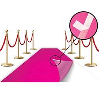 LEMONSODA Red Carpet Floor Runner Hollywood Party Decoration Fabric 100 GSM (Pink, 2x15 Feet)