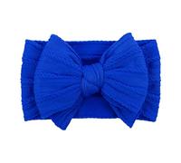 LemonSpace Handmade Baby Girls Headband Soft Stretchy Nylon Hair Accessories Baby Headbands with Bows for Newborn Baby Girls Toddler Kids (Blue)