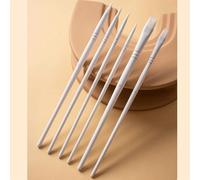 LEMONSTONE Nylon Watercolour Brush Set, 6 Pieces White Brushes in Various Sizes, Painting Nylon Hair Artists, Watercolour Brush, Acrylic Brush, Brush Set for Acrylic Paints, Watercolours, Oils and