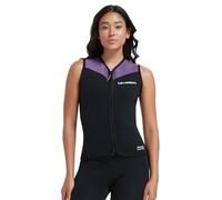 Lemorecn Wetsuit Top Women, 3mm Sleeveless Neoprene Wet Suit Tops Jacket Front Zip Diving Vest for Water Sports (UK2097-PURPLE-4)