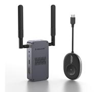 Lemorele 2025 Version 50M 5G Wireless HDMI Transmitter Receiver Supports up to 8 TX for 1 RX, 1 Source Displayed at a Time, for Streaming Video/Audio from PC to HD TV