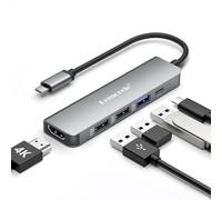 Lemorele Laptop Docking Station, 5-in-1 Multiport Adapter