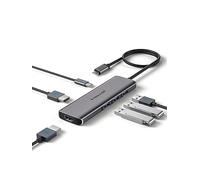 Lemorele MacBook hub Docking Station Dual Monitor Multi-Stream Transport, 6 in 1 USB C Laptop Docking Station w/4K HDMI, 3 USB 3.0, 100W Charging Port, for MacBook Air Pro M1 M2 Mac OS 10.15