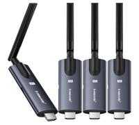 Lemorele Wireless HDMI Transmitter and 3 Receivers,Support Wireless Receiving APP TuTuPlay 5G 656ft 1080P HD,for Streaming Video&Audio to HDTV/Projector/Tablet/Mobile (1TX and 3RX)