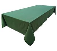 Lemos Home Concept Collection Premium Tablecloth 100% Cotton, Choice of Colours and Sizes (Tablecloth - Oval 150 x 350 cm, Olive Green)