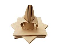 Lemos Home Cotton Fabric Napkin 45 x 45 cm Napkin Pack of 4 (Beige)