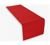 1 x Table Runner 45x150 cm in red (17,71 x 59,05 inch) 100% Cotton 285 gr/qm. High Quality. Lemos-Home.