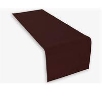 1 x Table Runner 45x150 cm in Chocolate (17,71 x 59,05 inch) 100% Cotton 285 gr/qm. High Quality. Lemos-Home.
