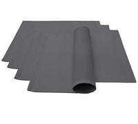 Lemos-Home Place Mat Set of 4 Approx. 46 x 36 cm Cotton Many Colours (Anthracite)