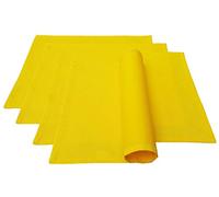 Lemos Home Place Mat Set of 4 Approx. 46 x 36 cm Cotton Many Colours (Yellow)