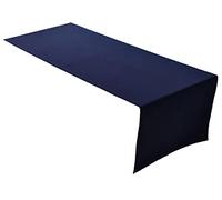 Lemos Home Table Runner Table Linen Made from 100% Cotton Collection Concept, Choice of Colours and Sizes (Table Runner - 45 x 150 cm, Navy Blue)