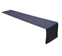 Lemos Home Table Runner Table Linen Made from 100% Cotton Collection Concept, Choice of Colours and Sizes (Table Runner - 40 x 250 cm, Anthracite)