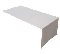 Lemos Home Table Runner Table Linen Made from 100% Cotton Collection Concept, Choice of Colours and Sizes (Table Runner - 45 x 120 cm, Light Grey)