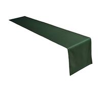 Lemos Home Table Runner, Table Linen Made from 100% Cotton, Concept Collection, Choice of Colours and Sizes (Table Runner - 40 x 250 cm, Olive Green)
