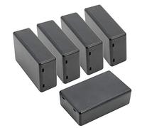 LeMotech 5 Pieces Plastic Project Boxes Junction Case for Electronic Project, Black 3.1 x 2.0 x 1.0 inch (80 x 50x 26 mm)