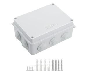 LeMotech ABS Plastic Dustproof Waterproof IP65 Junction Box Universal Electrical Project Enclosure White 5.9 x 4.3 x 2.8 inch (150 x 110 x 70 mm)