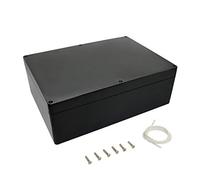 LeMotech ABS Plastic Electrical Project Case Power Junction Box, Project Box Black 10.4" x 7.2" x 3.7" (263 x 182 x 95 mm)(Pack of 1)