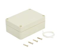 LeMotech IP65 Junction Box Made of ABS Plastic, Waterproof and Dustproof, Universal Electric Housing for Indoor/Outdoor Use (83 x 58 x 33 mm), Light Grey