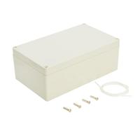 LeMotech IP65 Junction Box Made of ABS Plastic, Waterproof and Dustproof, Universal Electric Housing for Indoor/Outdoor Use (200 x 120 x 75 mm), Light Grey