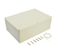 LeMotech IP65 Junction Box Made of ABS Plastic, Waterproof and Dustproof, Universal Electric Housing for Indoor/Outdoor Use (263 x 182 x 95 mm), Light Grey