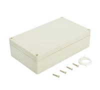 LeMotech IP65 Junction Box Made of ABS Plastic, Waterproof and Dustproof, Universal Electric Housing for Indoor/Outdoor Use (200 x 120 x 56 mm), Light Grey